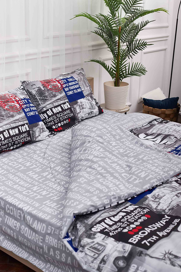 Фото - Комплект постельного белья Moon&Star 200х220 см нав. 4х70х70 New York Бязь Gold Люкс (MS-820001225)