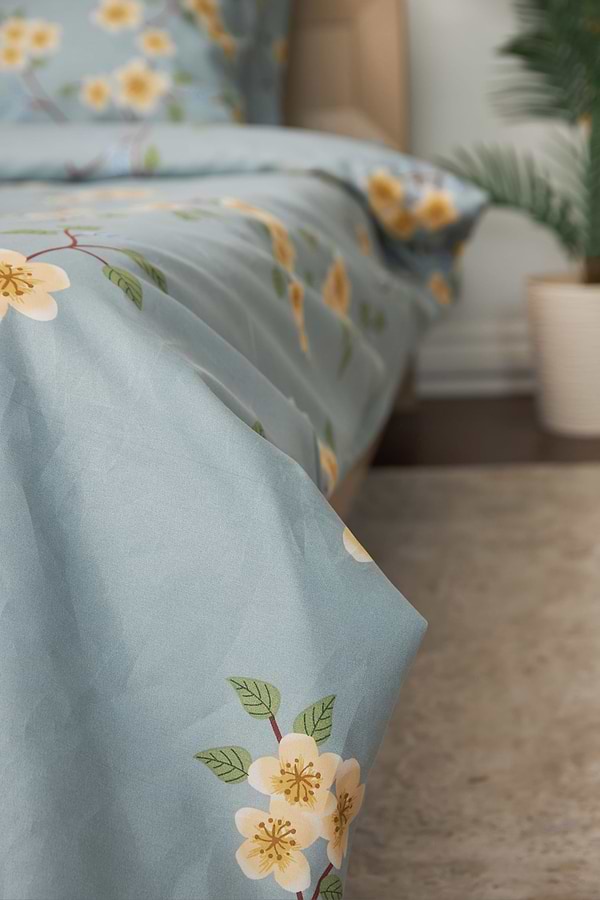 Фото - Комплект постільної білизни Moon&Star King Size 220x240 Spring Flower Мікросатин Premium (MS-820001390)