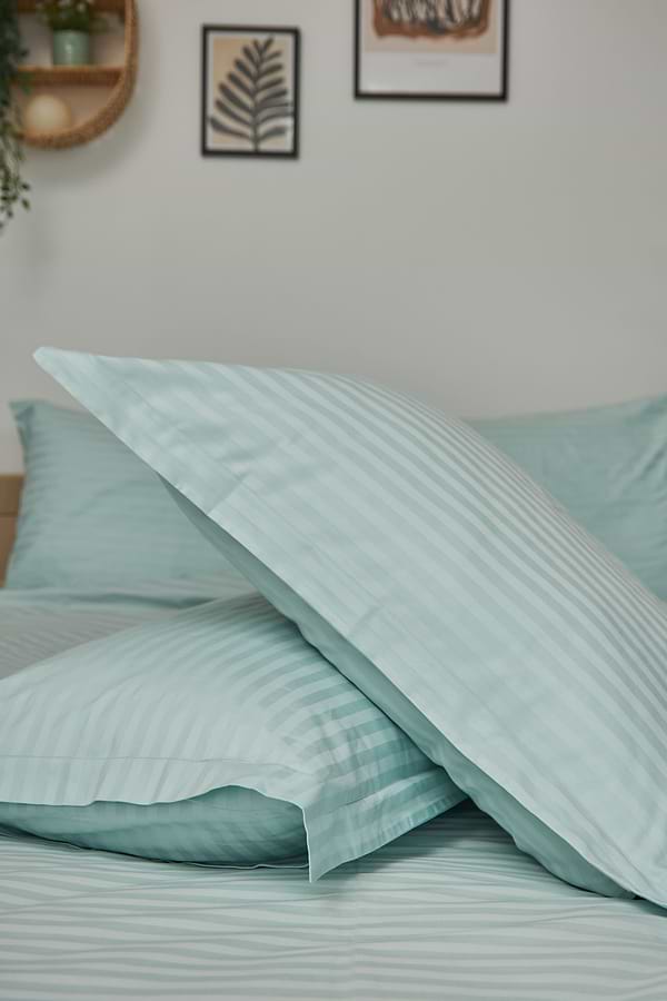 Фото - Комплект постельного белья Moon&Star 175х210 см нав. 2х40х60 Stripe Mint Satin Stripe (MS-820000600)