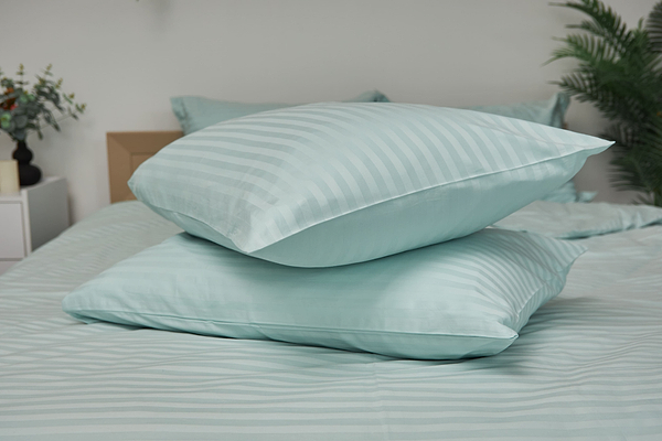 Фото - Комплект постельного белья Moon&Star 175х210 см нав. 2х40х60 Stripe Mint Satin Stripe (MS-820000600)
