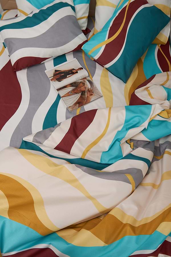 Фото - Комплект постельного белья Moon&Star 143х210 см нав. 4х50х70 Tangerine Микросатин Premium (MS-820001441)