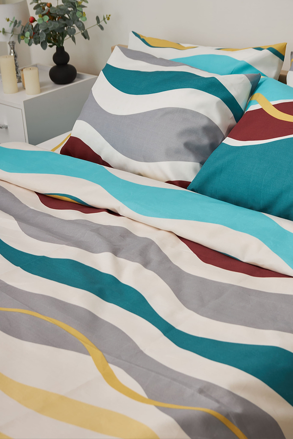 Фото - Комплект постільної білизни Moon&Star 200х220 см нав. 2х70х70 Tangerine Мікросатин Premium (MS-820001435)