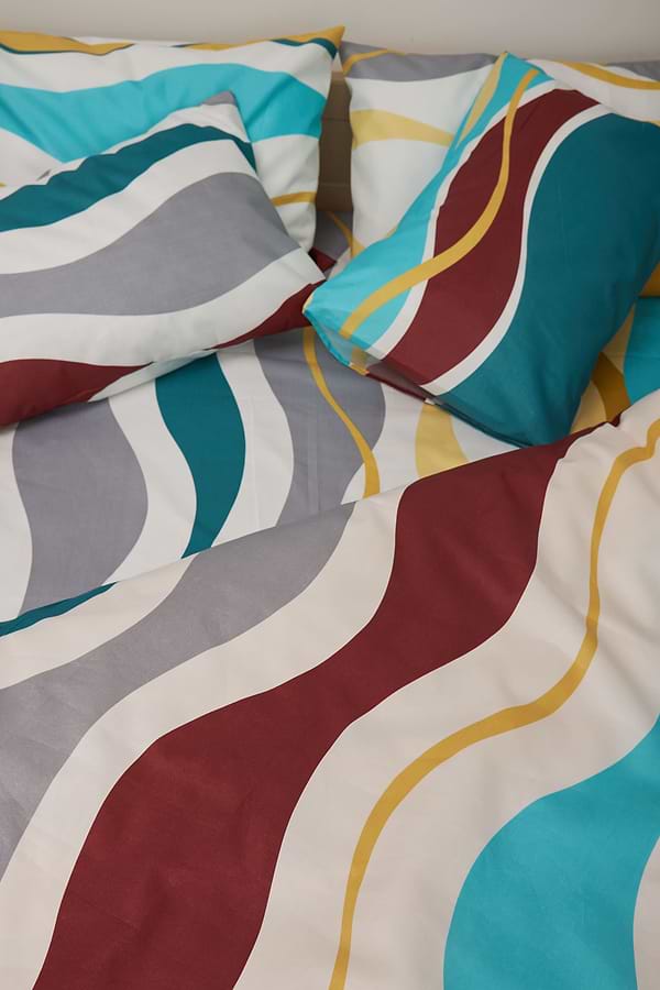 Фото - Комплект постільної білизни Moon&Star 200х220 см нав. 4х70х70 Tangerine Мікросатін Premium (MS-820001437)