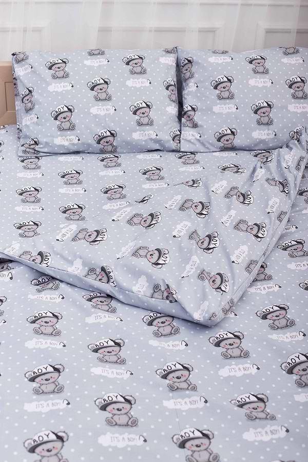 Фото - Комплект постельного белья Moon&Star Бязь Gold Люкс Teddy Boy 143х210 (MS-820002973)