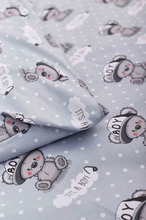 Фото - Комплект постільної білизни Moon&Star 175х210 см нав. 4х70х70 Teddy Boy Бязь Gold Люкс (MS-820001364)