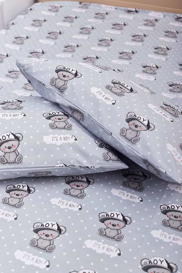 Фото - Комплект постельного белья Moon&Star 200х220 см нав. 2х40х60 Teddy Boy Бязь Gold Люкс (MS-820001365)