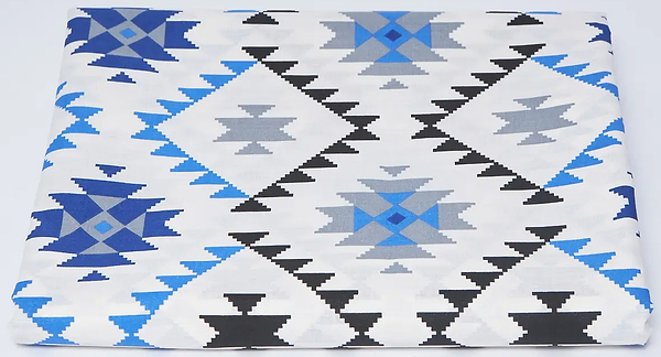 Фото - Простирадло двоспальне Moon&Star Blue Mosaic Бязь Gold Люкс 180х220 см (MS-860000122)