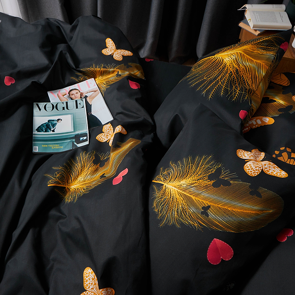 Фото - Комплект постільної білизни Moon&Star Premium Golden Flutter 200х220 (MS-820007815)