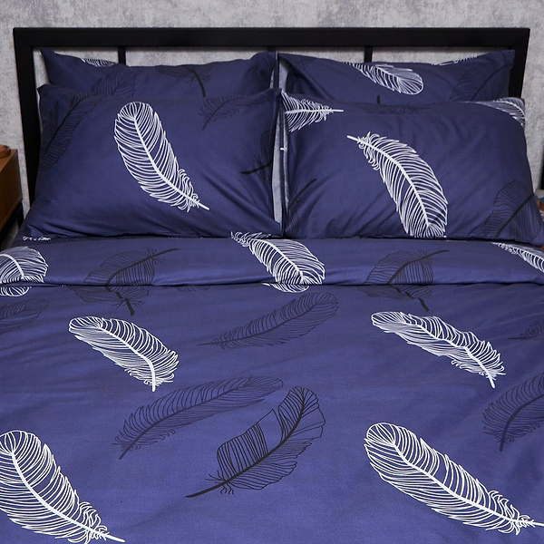 Фото - Комплект постельного белья Moon&Star Микросатин Premium «Night Feathers» 160х220х2 (MS-820007978)