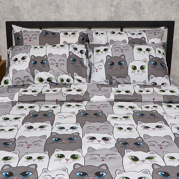 Фото - Комплект постільної білизни Moon&Star Бязь Gold Люкс Furry Friends 143х210 см нав. 40х60 2 шт. (MS-890000270)