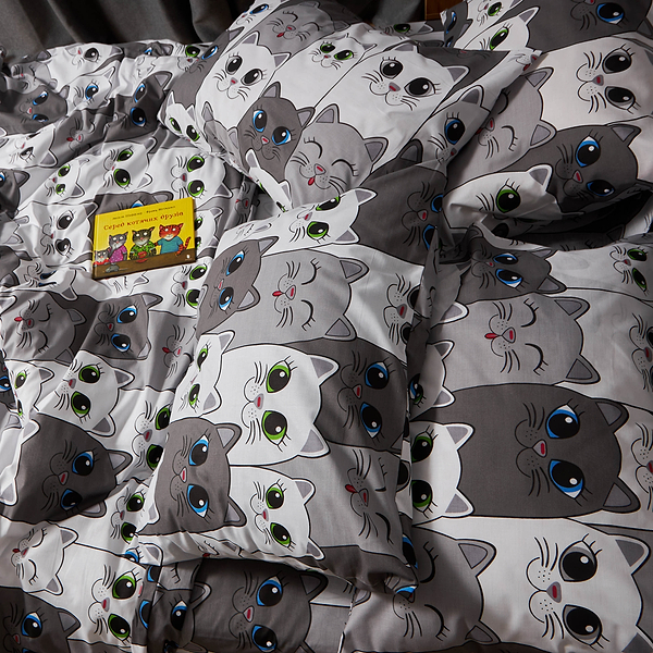 Фото - Комплект постільної білизни Moon&Star Бязь Gold Люкс Furry Friends 143х210 см нав. 50х70 2 шт. (MS-890000271)