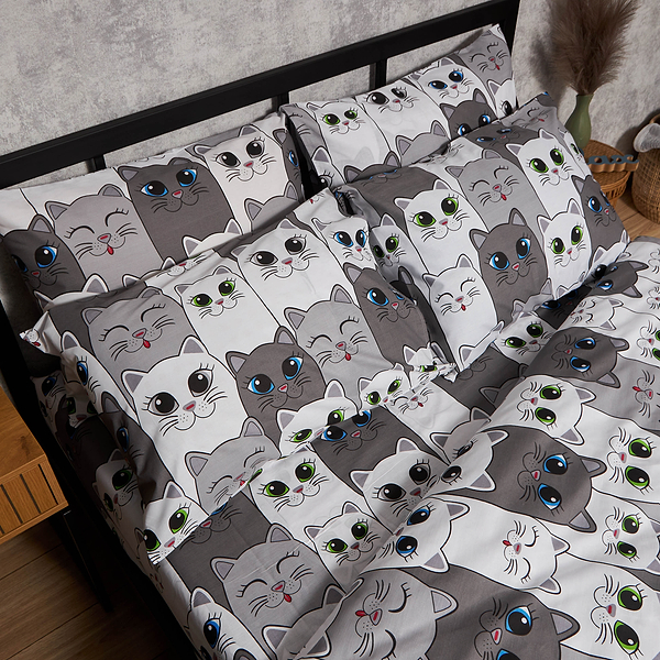 Фото - Комплект постільної білизни Moon&Star Бязь Gold Люкс Furry Friends 143х210 см нав. 70х70 2 шт. (MS-890000272)