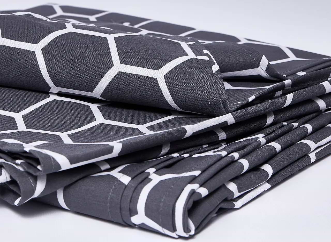 Простынь двуспальная Moon&Star Nectar Бязь Gold Люкс 200х220 см Black (MS-860000118)