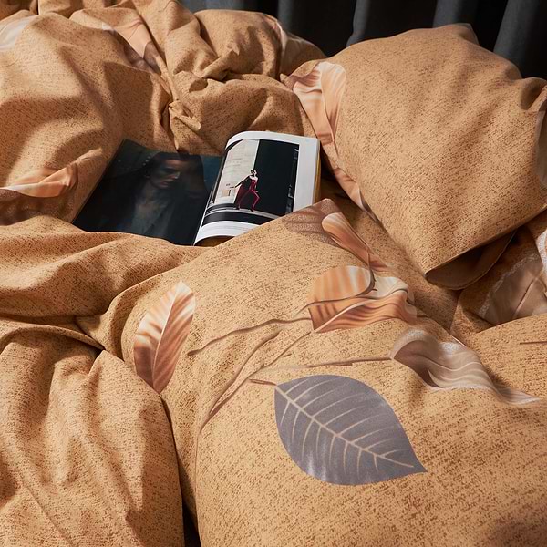 Фото - Комплект постельного белья Moon&Star Premium Amber Leaf 143х210 нав. 4х70х70 (MS-820007509)