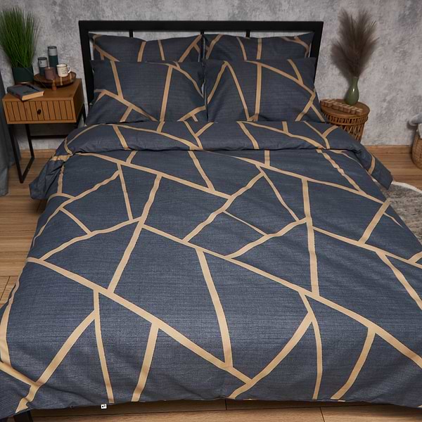 Фото - Комплект постельного белья Moon&Star Premium Deep Blue Luxe 143х210 (MS-820009889)