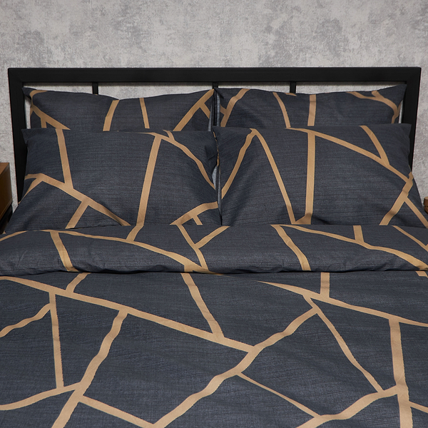 Фото - Комплект постельного белья Moon&Star Микросатин Premium Deep Blue Luxe 143х210 см нав. 50х70 2 шт. (MS-890000661)