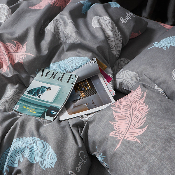 Фото - Комплект постільної білизни Moon&Star Мікросатин Premium Feather Touch 160х220 нав. 4х70х70 (MS-820007654)