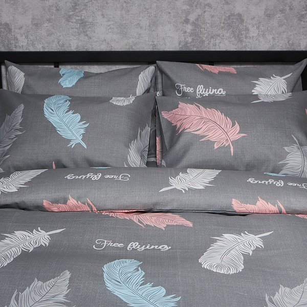 Фото - Комплект постільної білизни Moon&Star Мікросатин Premium Feather Touch 160х220 нав. 4х70х70 (MS-820007654)