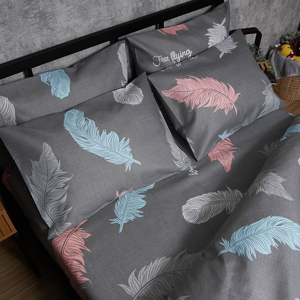 Фото - Комплект постільної білизни Moon&Star Мікросатин Premium Feather Touch 160х220 нав. 4х70х70 (MS-820007654)