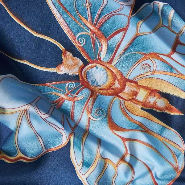 Фото - Комплект постельного белья Moon&Star Микросатин Premium «Flutter Dreams» 143х210х2 см нав. 2х70х70 (MS-820007727)