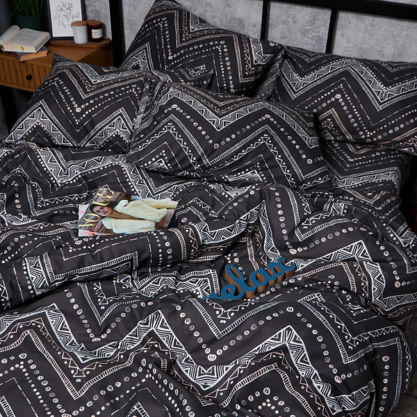 Фото - Комплект постельного белья Moon&Star Микросатин Premium Geometric Grace 160х220 нав. 4х70х70 (MS-820007794)