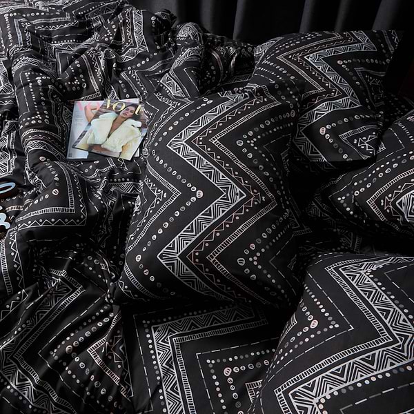 Фото - Комплект постельного белья Moon&Star Микросатин Premium Geometric Grace 160х220 нав. 4х70х70 (MS-820007794)