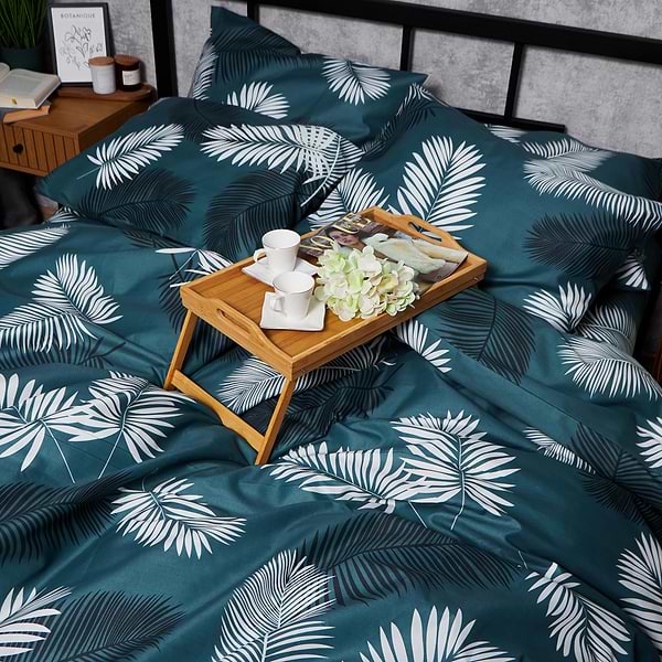 Фото - Комплект постільної білизни Moon&Star Мікросатин Premium «Green Oasis» 200х220 нав. 2х50х70 (MS-820007851)