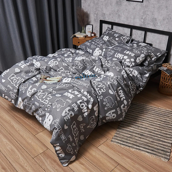 Фото - Пододеяльник полуторный Moon&Star Premium Love Script 143x210 см (MS-870000870)