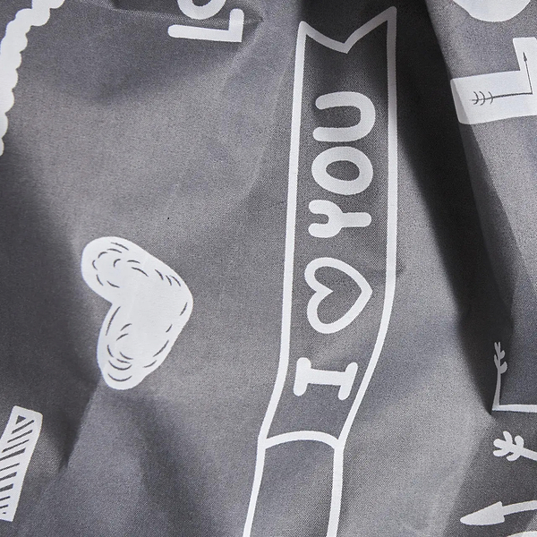 Фото - Підковдра полуторна євро Moon&Star Premium Love Script 160x220 см (MS-870000871)