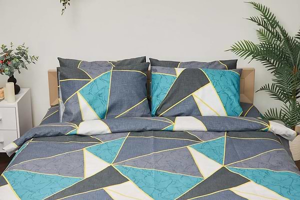 Фото - Наволочка Moon&Star Мікросатин Premium Triangles 50х70 см 2 шт. (MS-840000573)