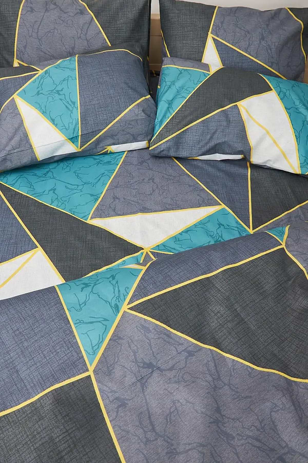 Фото - Наволочка Moon&Star Мікросатин Premium Triangles 50х70 см 2 шт. (MS-840000573)