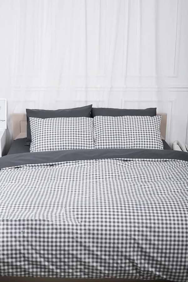 Фото - Пододеяльник полуторный Moon&Star Ranforce Elite Gray Square 143x210 см (MS-870000415)