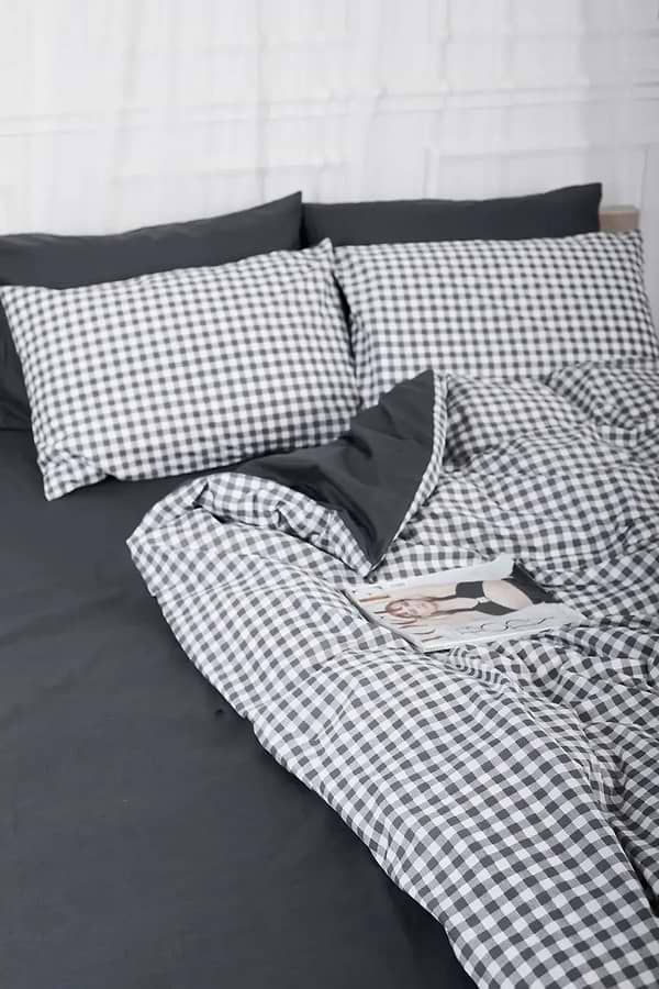 Фото - Пододеяльник полуторный Moon&Star Ranforce Elite Gray Square 143x210 см (MS-870000415)