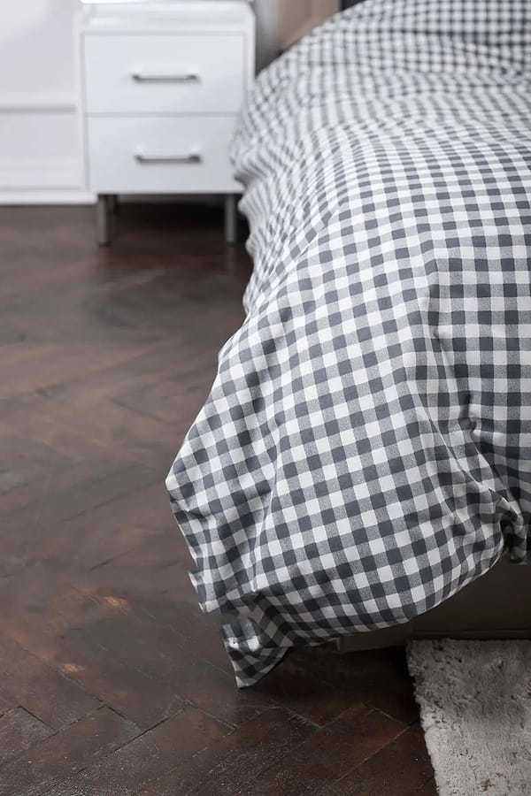 Фото - Пододеяльник полуторный Moon&Star Ranforce Elite Gray Square 143x210 см (MS-870000415)