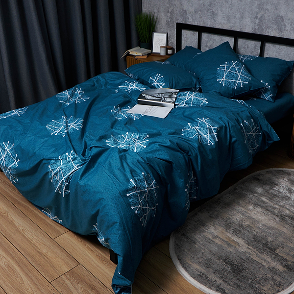 Фото - Комплект постільної білизни Moon&Star Satin Elit Crystal Threads 160х220х2 нав. 2х40х60 (MS-820008290)