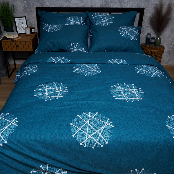 Фото - Комплект постільної білизни Moon&Star Satin Elit Crystal Threads 143х210х2 нав. 2х50х70 (MS-820008286)