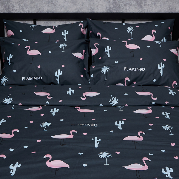 Фото - Комплект постельного белья Moon&Star Satin Elit «Flamingo» 143х210 см нав. 2х50х70 (MS-820008311)