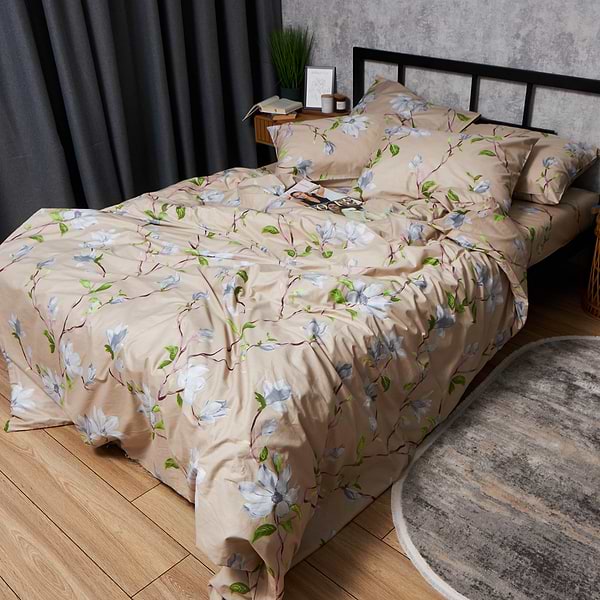 Фото - Комплект постельного белья Moon&Star Satin Elit Magnolia Dream 143х210х2 нав. 2х70х70 (MS-820008427)