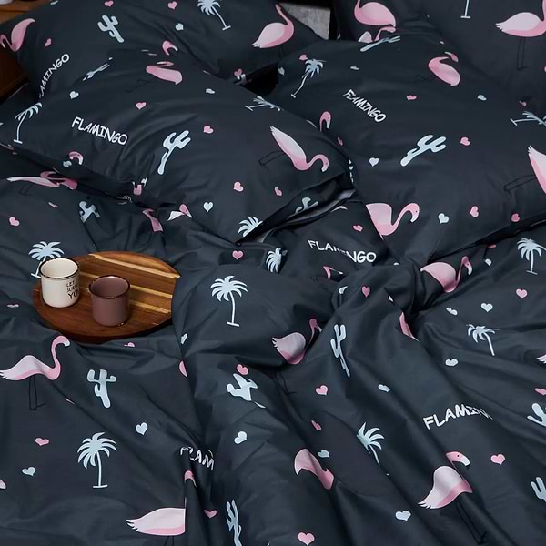 Фото - Пододеяльник полуторный Moon&Star Satin Elite Flamingo 143x210 см (MS-870000930)