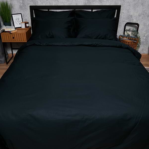 Фото - Комплект постельного белья Moon&Star Satin Premium Black Velvet 160х220х2 нав. 2х70х70 (MS-820008502)