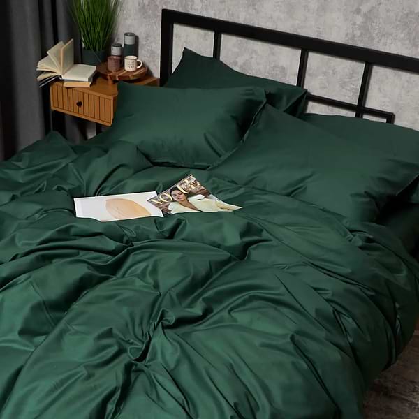 Фото - Комплект постільної білизни Moon&Star Satin Premium Evergreen Dream 143х210 (MS-820010029)