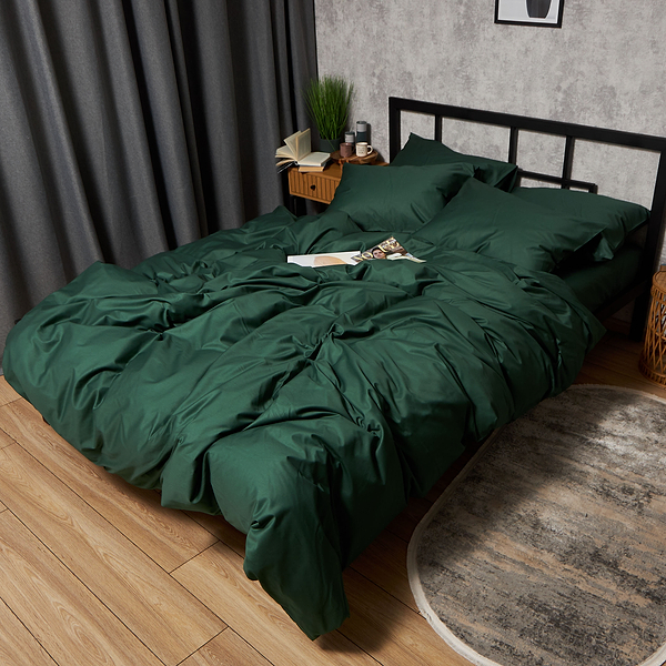 Фото - Комплект постельного белья Moon&Star Satin Premium Evergreen Dream 143х210х2 нав. 2х50х70 (MS-820010036)