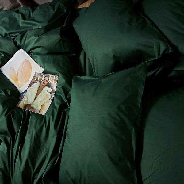 Фото - Комплект постільної білизни Moon&Star Satin Premium Evergreen Dream 143х210х2 нав. 2х70х70 (MS-820010037)