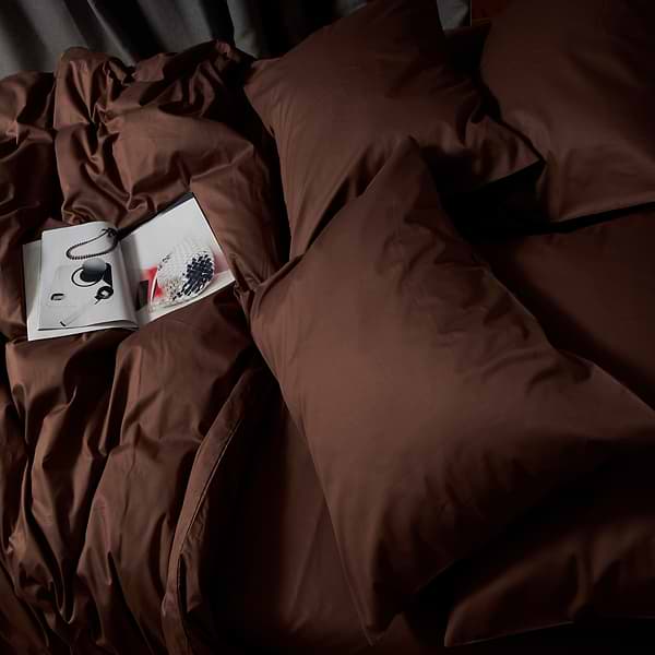 Фото - Комплект постільної білизни Moon&Star Satin Premium Mocha Mood 143х210х2 нав. 2х70х70 (MS-820010072)