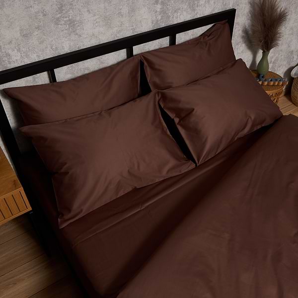 Фото - Комплект постільної білизни Moon&Star Satin Premium Mocha Mood 143х210х2 нав. 2х70х70 (MS-820010072)
