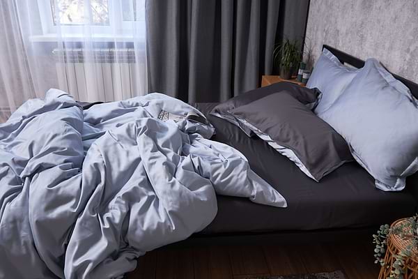 Фото - Комплект постельного белья Moon&Star Satin Premium Skyline Gray 160х220х2 нав. 4х50х70 (MS-820002891)