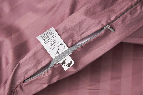 Фото - Підковдра полуторна Moon&Star Satin Stripe Garnet 143x210 см (MS-870000425)