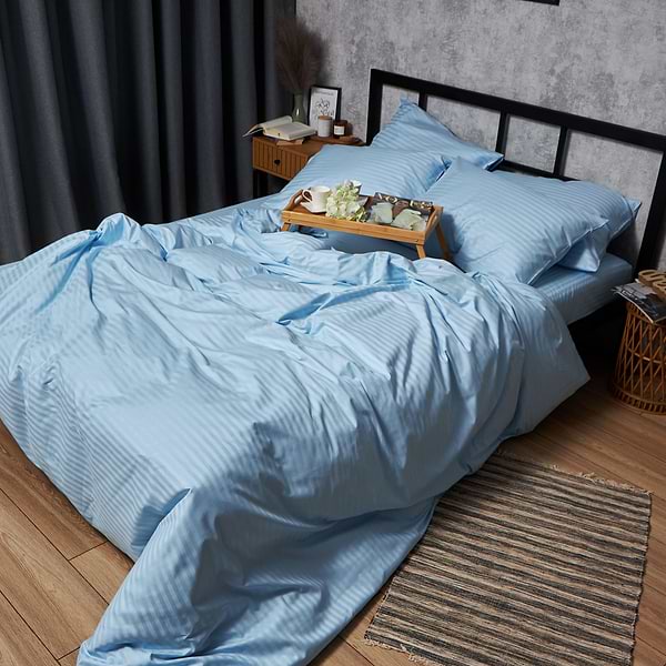 Фото - Комплект постільної білизни Moon&Star Satin Stripe Ocean Calm (MS-890000838)