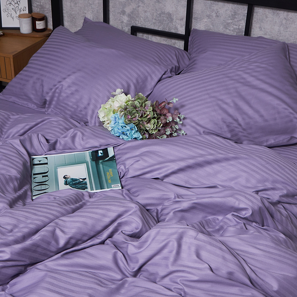 Фото - Комплект постельного белья Moon&Star Satin Stripe Soft Lilac 160х220х2 нав. 2х70х70 (MS-820008712)