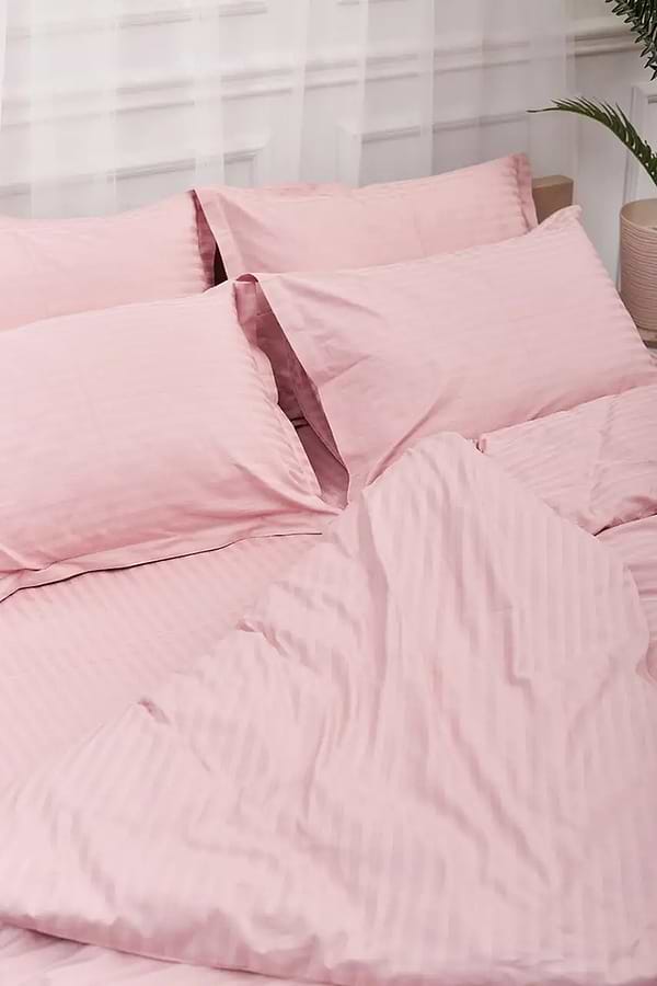 Фото - Комплект постельного белья детский Moon&Star Satin Stripe, Stripe Pink 110х140 нав. 2х40х40 (MS-830000204)